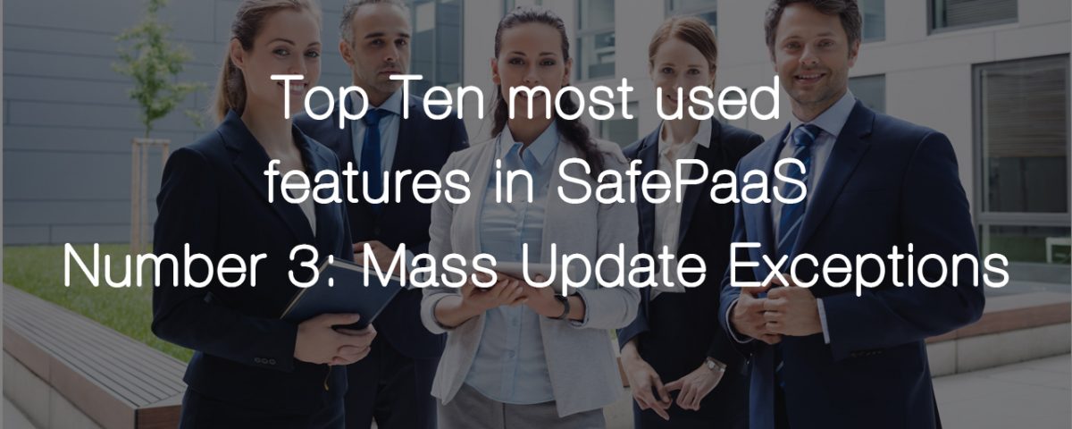 Top Feature Mass Update Exceptions In Policy Manager