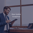 Mass update exceptions