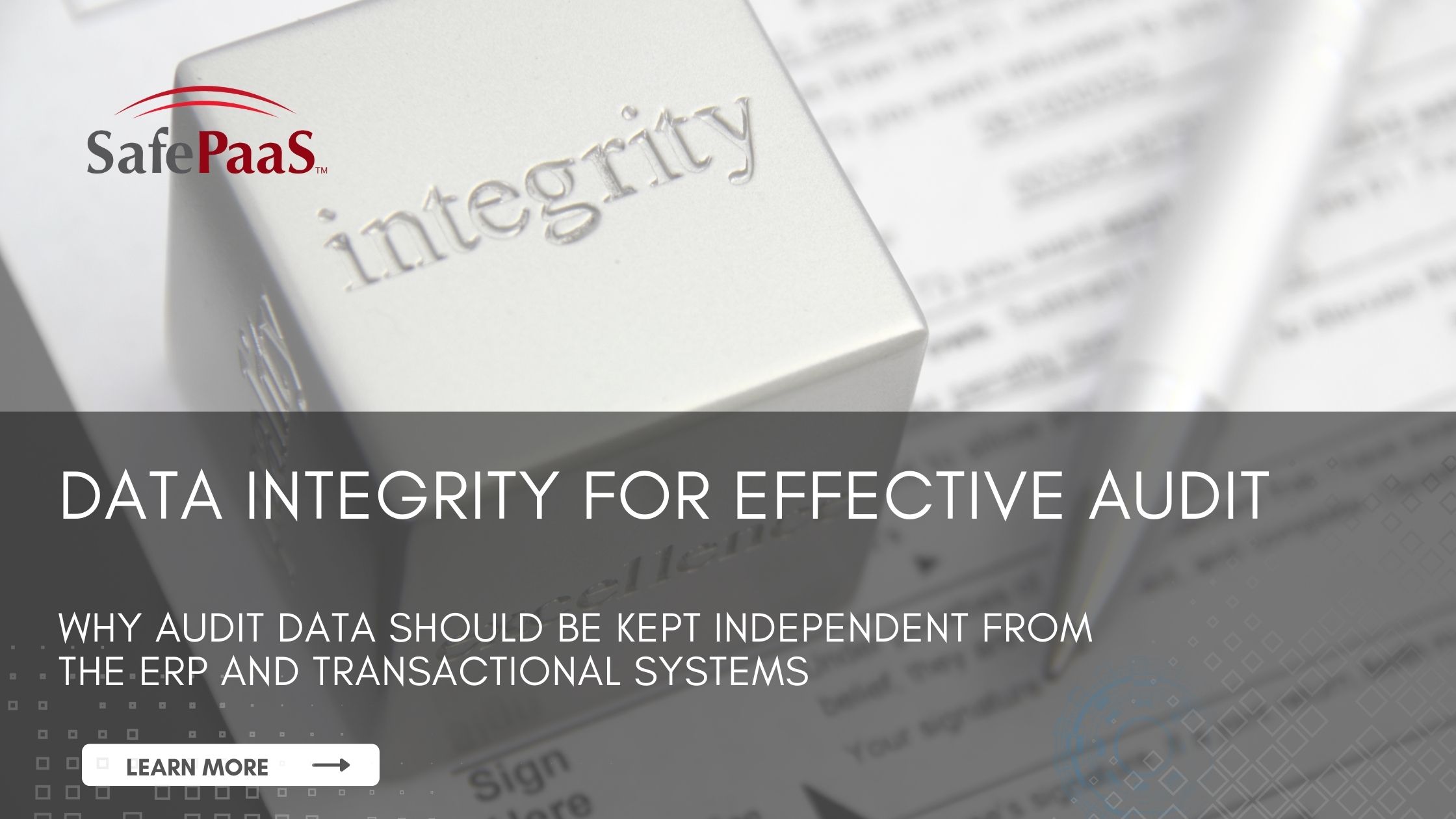 Data Integrity for Audit