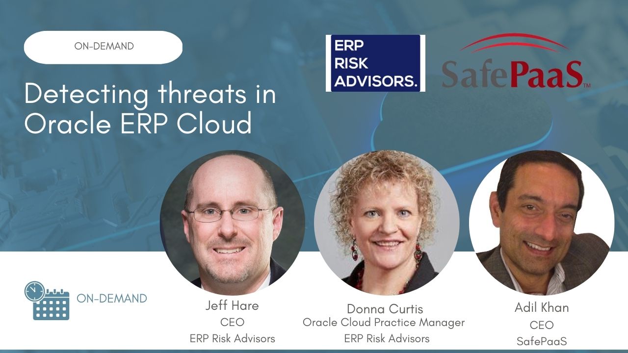 Detecting threats in Oracle ERP Cloud