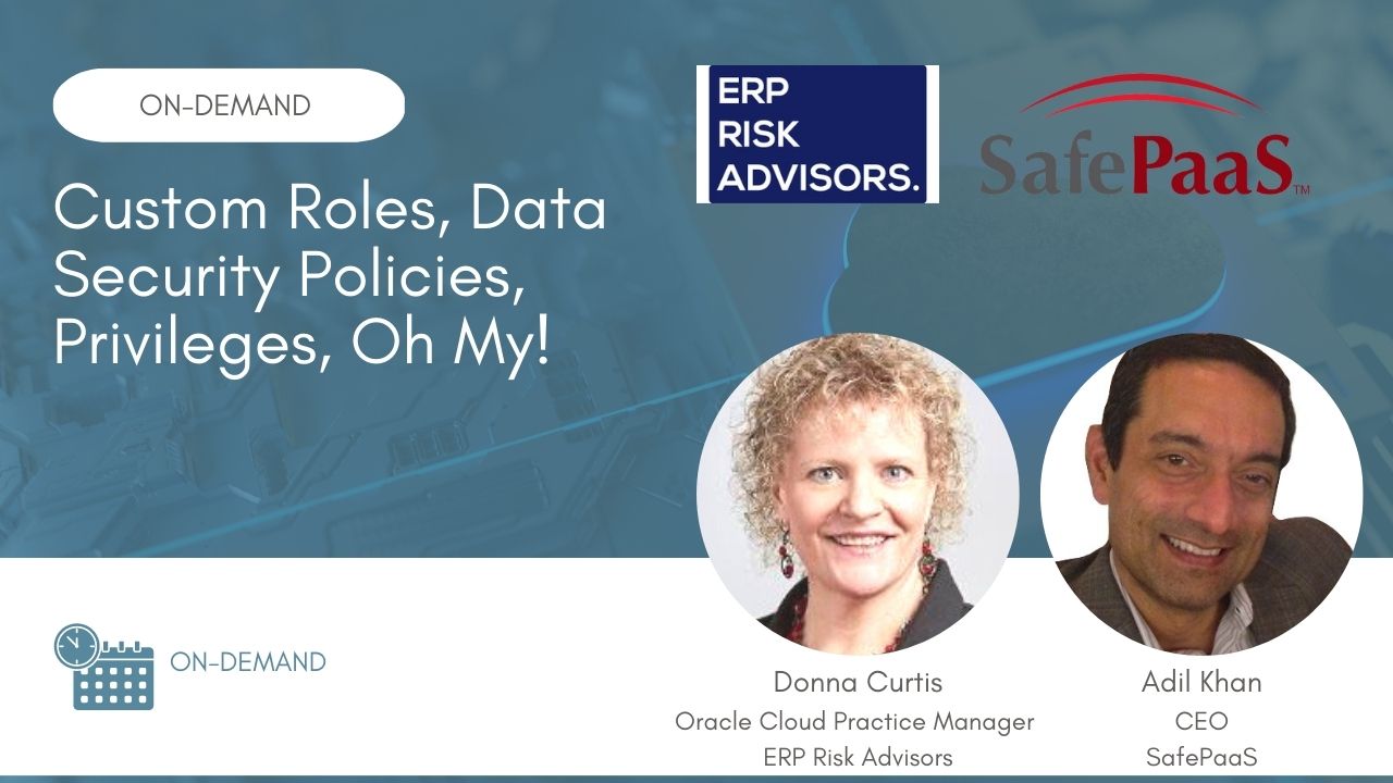 Custom Roles Oracle ERP Cloud