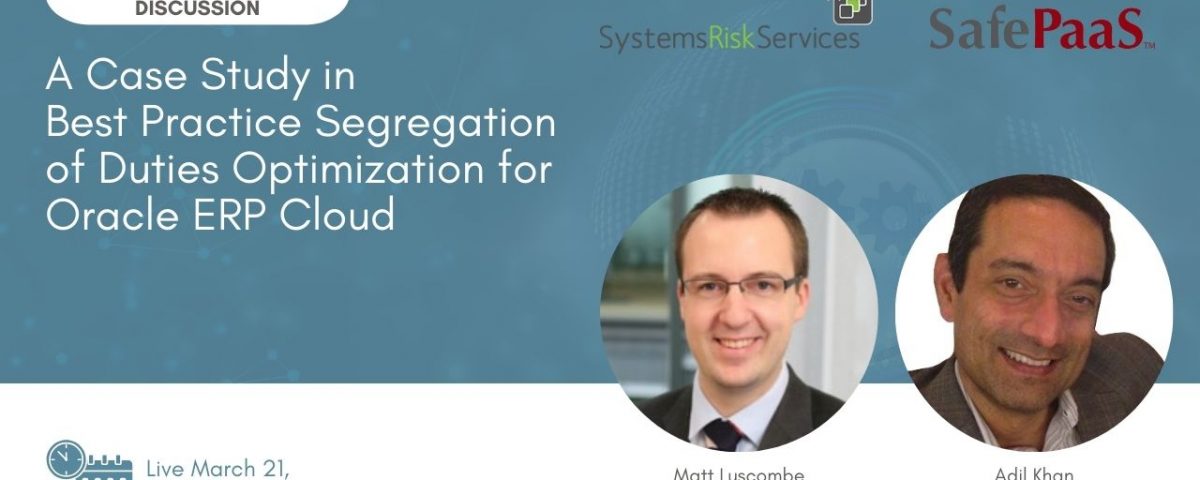 Segregation of Duties Oracle ERP Cloud