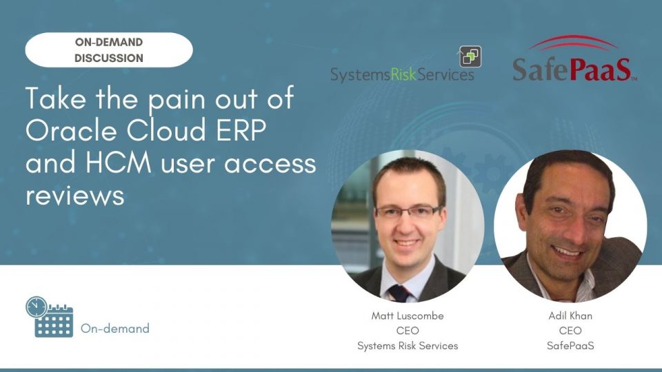 Periodic Access Review Oracle ERP Cloud and HCM