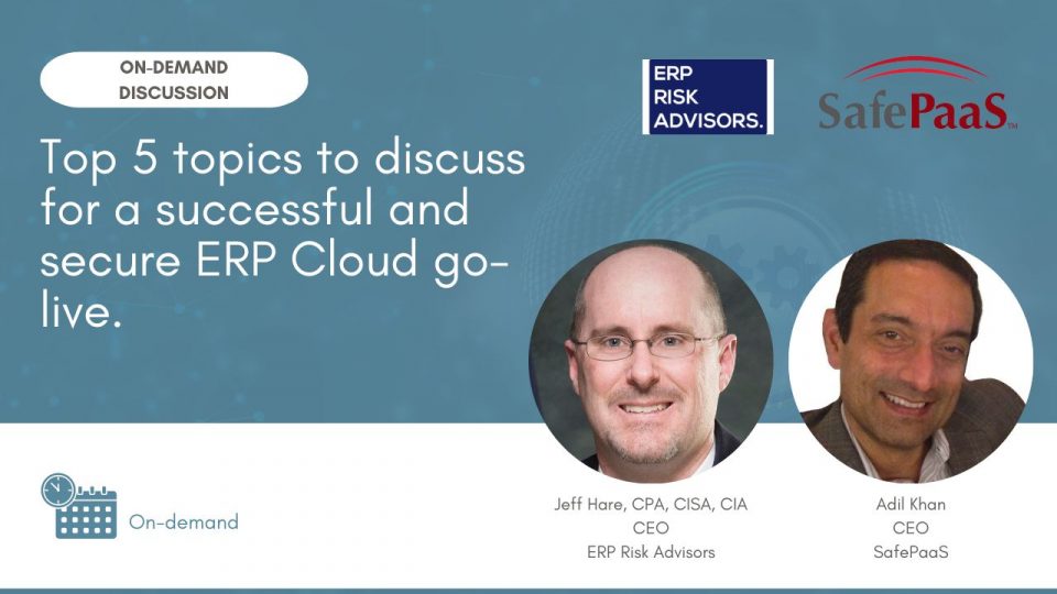 Oracle ERP Cloud go-live
