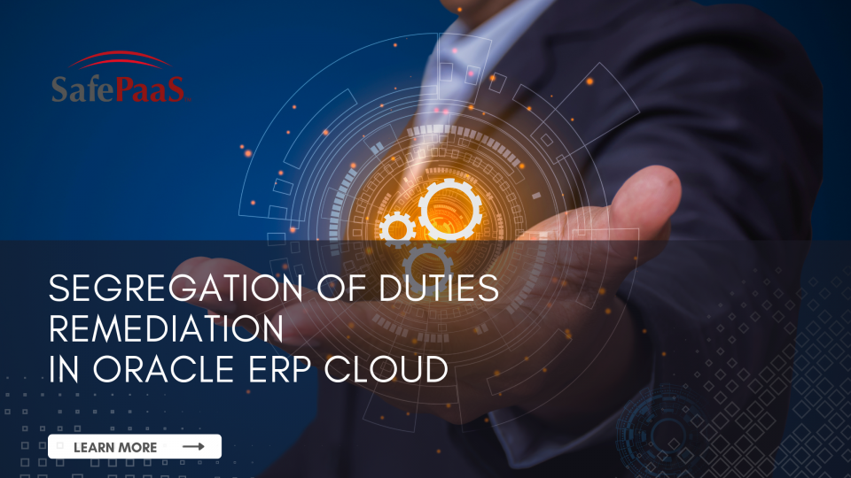 Segregation of Duites Remediation Oracle ERP Cloud