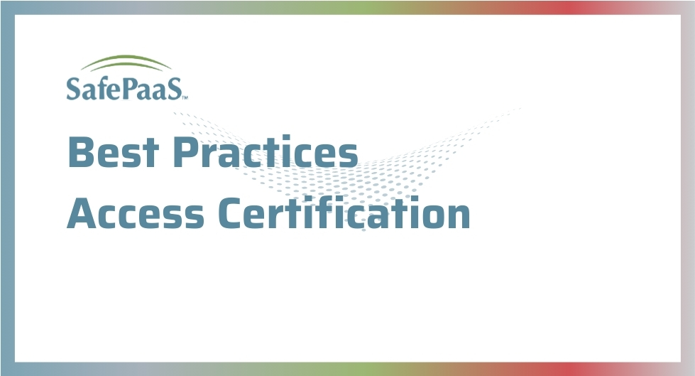 Best practices access certification