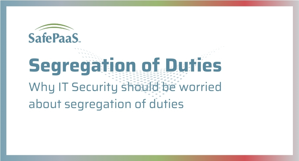 IT security and segregation of duties