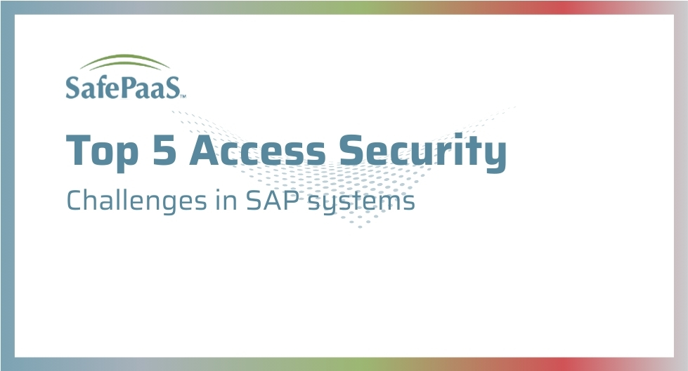 Top 5 access security challenges SAP