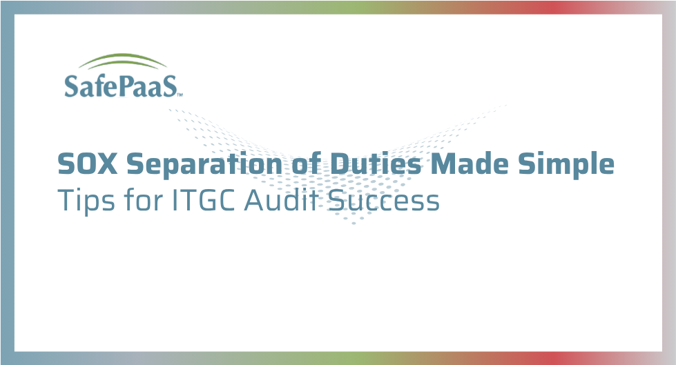 SOX Separation of Duties