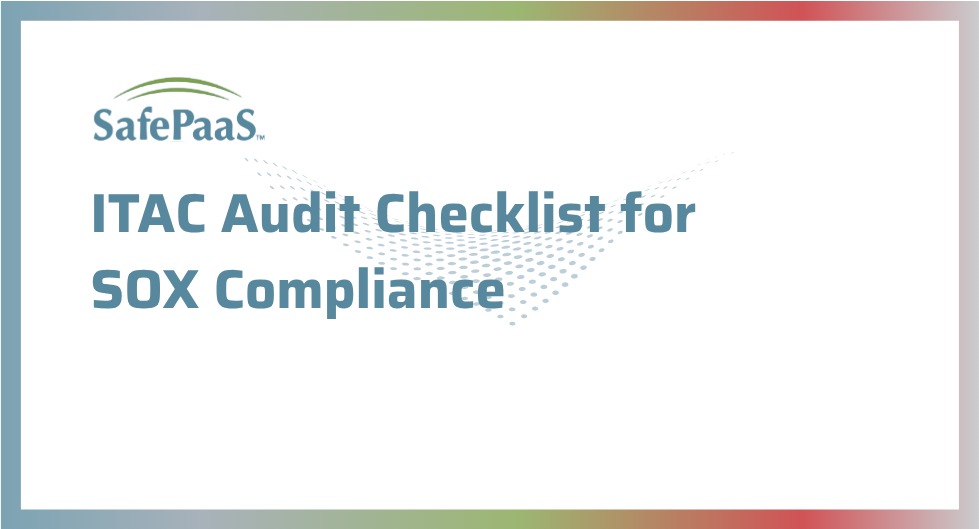 ITAC Audit Checklist for SOX Compliance