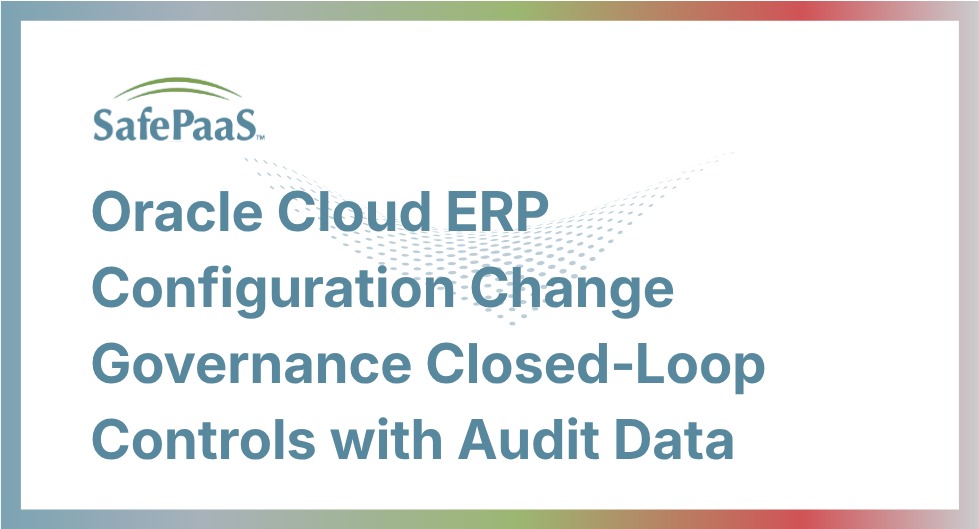 Oracle Cloud ERP Configuration