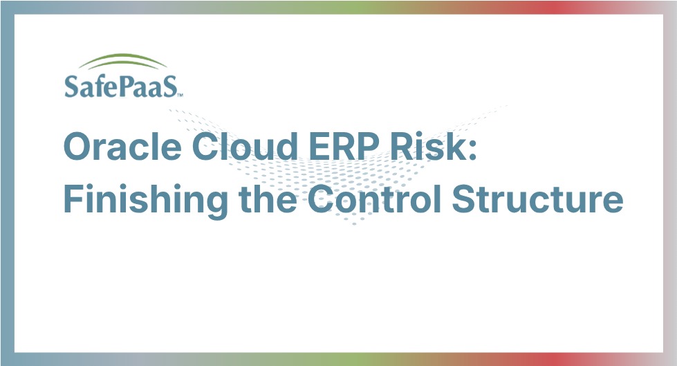 Oracle Cloud ERP Risk