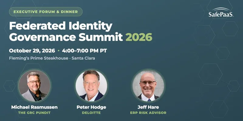 Federated Identity Governance Summit 2026 — Santa Clara