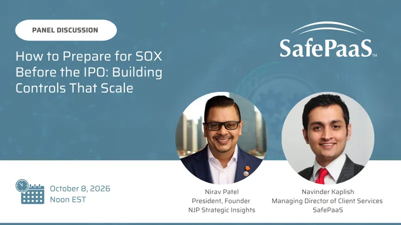 How to Prepare for SOX Before the IPO: Building Controls That Scale